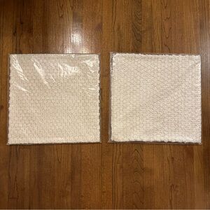 New Pottery Barn Costero Silk Hand Woven Pillow Covers Set of Two